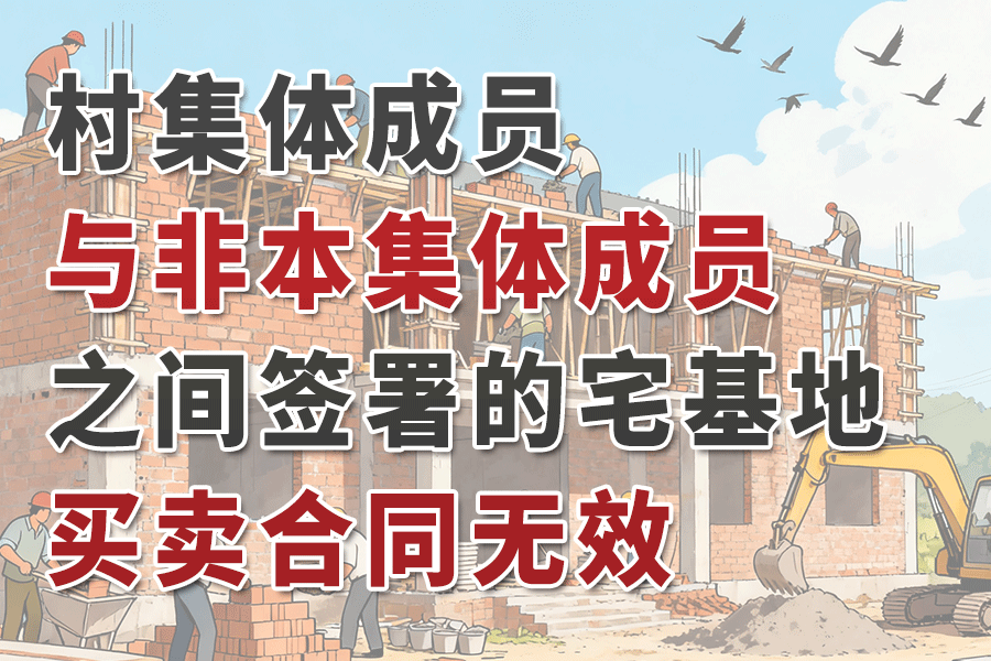 房屋买卖合同纠纷：村集体成员与非本集体成员之间签署的宅基地买卖合同无效。