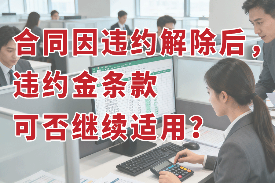 合同因违约解除后，违约金条款可否继续适用？